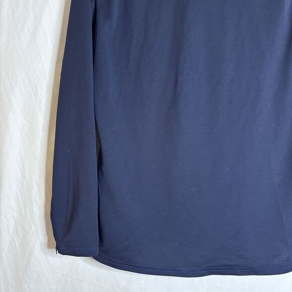Pearl Izumi Vintage Navy Blue X-Static 1/4 Zip Long Sleeve Pullover Men's Large - Picture 8 of 14